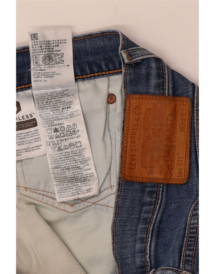 Levi's Herren 511 Slim Jeans W36 L32 Blaue Baumwolle