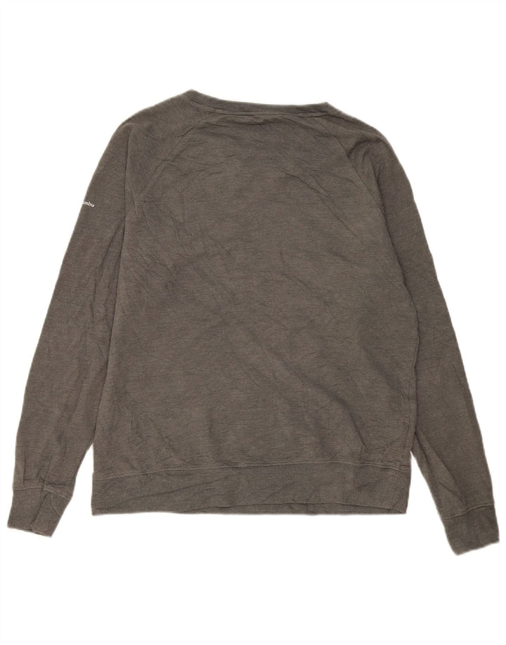 Columbia Damen-Sweatshirt mit Grafik, UK 14, mittelgraue Baumwolle