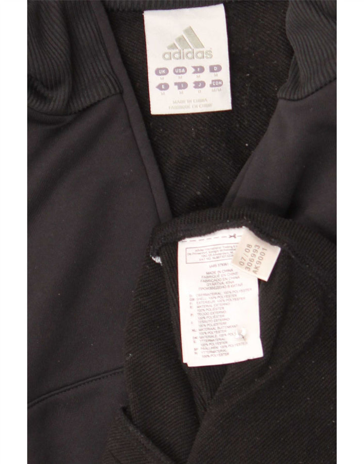 Adidas Herren-Trainingsanzug-Top-Jacke, Mittelschwarzes Colourblock-Polyester