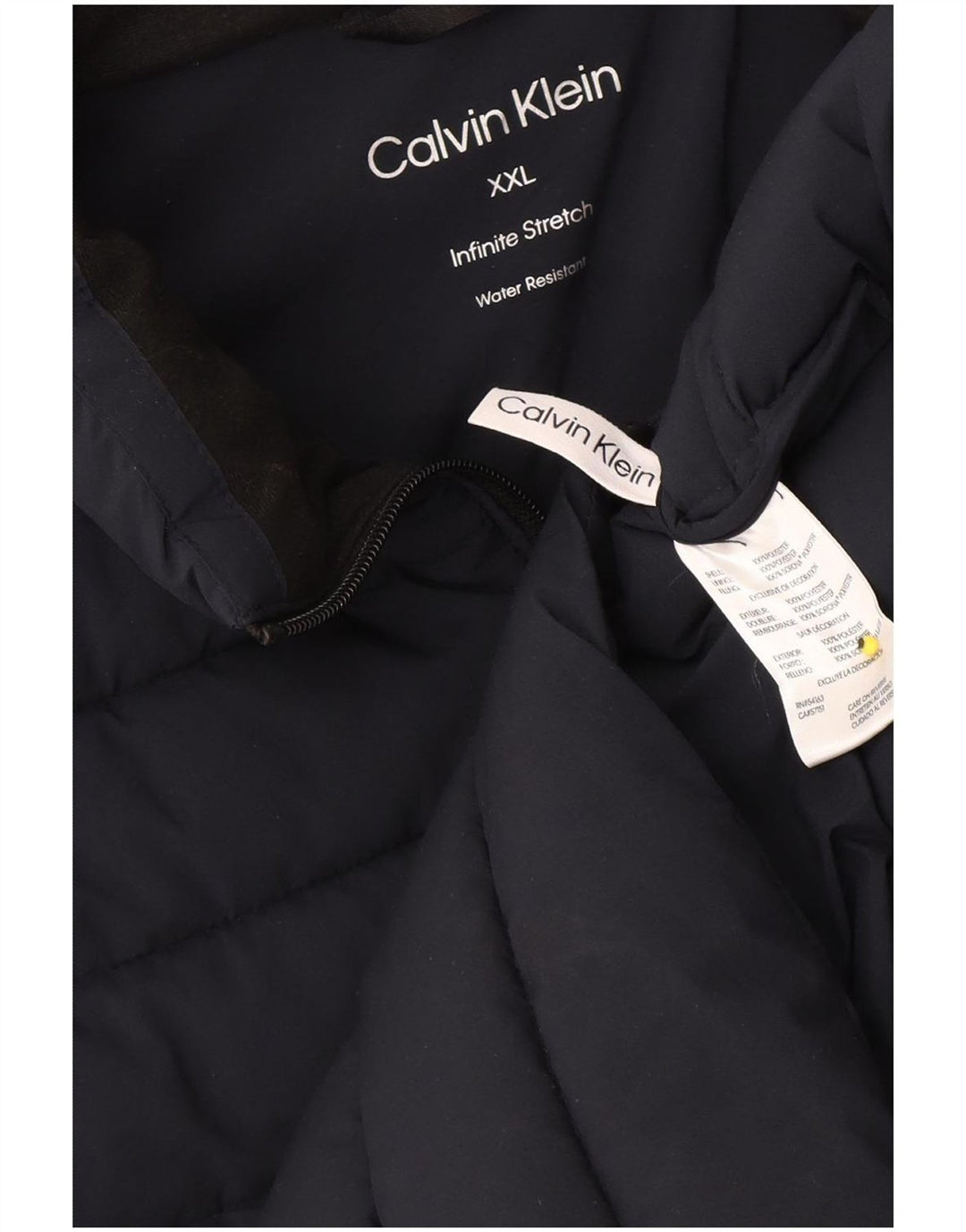 Calvin Klein Herren Wattierte Weste UK 44 2XL Marineblau Polyester