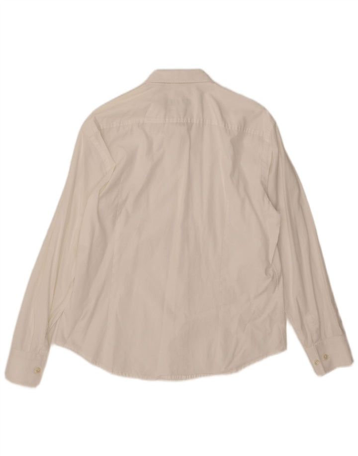 Hugo Boss Herren Slim-Fit-Hemd, Größe L, Weiß