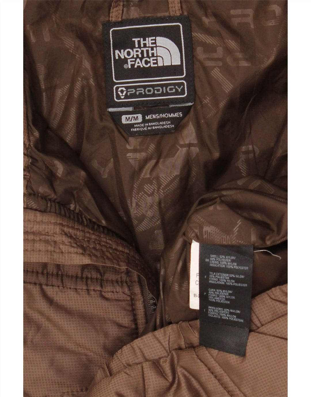 THE NORTH FACE Herren Windjacke UK 38 Mittelbraunes Nylon