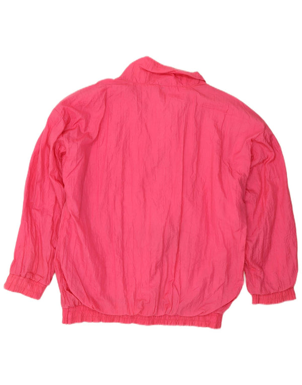 Vintage Herren Anorak Jacke UK 42/44 Großes rosa Nylon