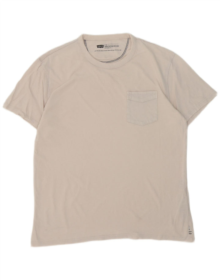 Levi's Herren-T-Shirt mit Standard-Passform, groß, beige, Baumwolle