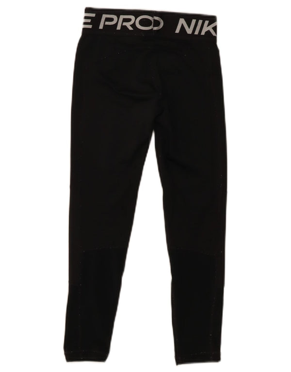 Nike Dri Fit Grafik-Leggings für Mädchen, 7–8 Jahre, XS, Schwarz