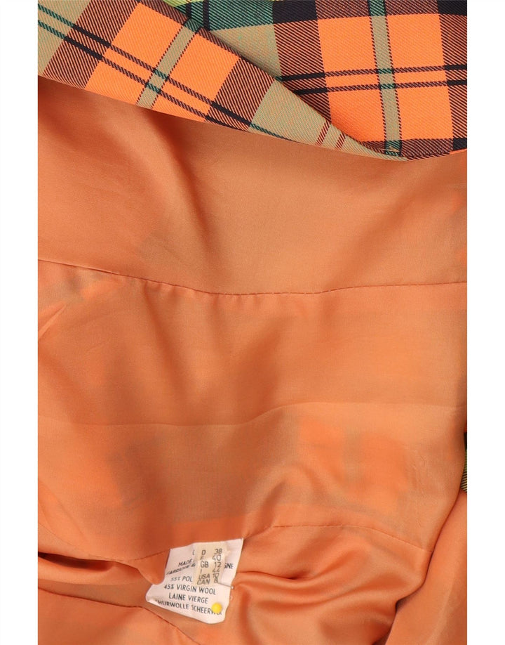 HMC Zweireihiger Damen-Blazer, Gr. 12, mittelgroß, mehrfarbig, kariert