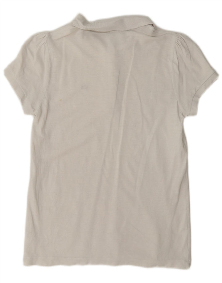 Lacoste Damen-Poloshirt, Größe 42, große weiße Baumwolle