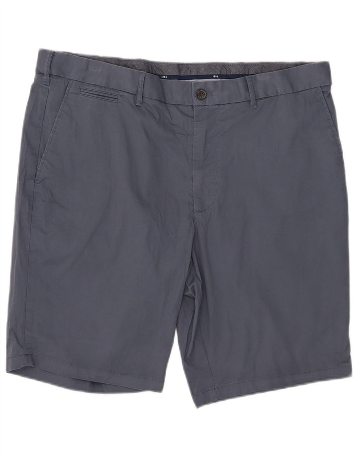 Marks & Spencer Herren Chinoshorts W38 XL Blaue Baumwolle