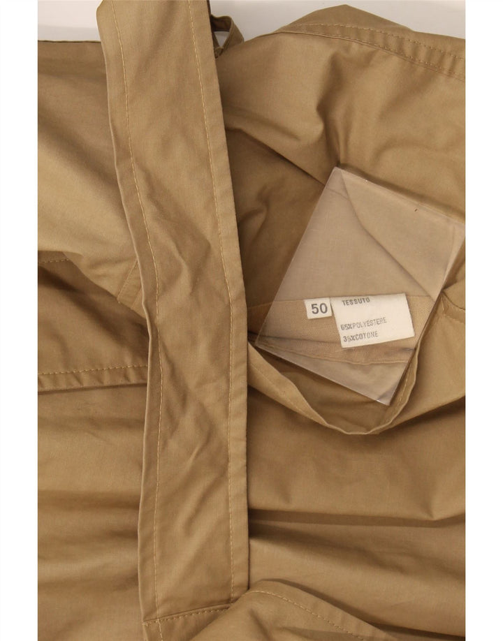 Vintage Herren Trenchcoat IT 50 Large Beige Polyester