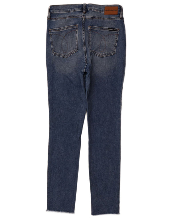 Calvin Klein Damen Skinny Jeans US 6 Medium W28 L26 Blaue Baumwolle