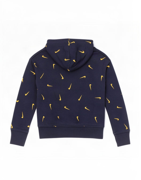 Nike Mädchen Graphic Standard Fit Kapuzenpullover, 10–11 Jahre, mittleres Marineblau