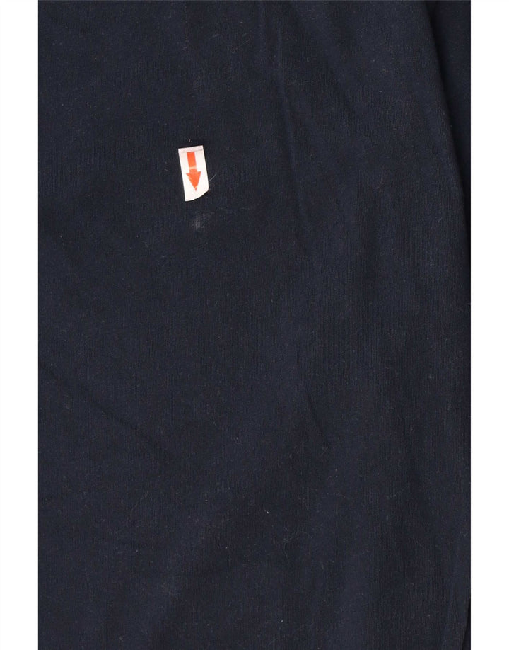 Fred Perry Herren T-Shirt Top Large Marineblau Baumwolle