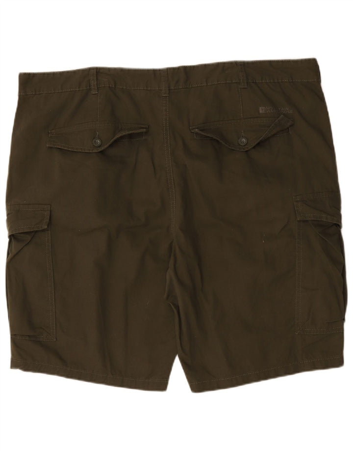 Mountain Warehouse Herren-Cargoshorts W44 2XL Khaki Baumwolle