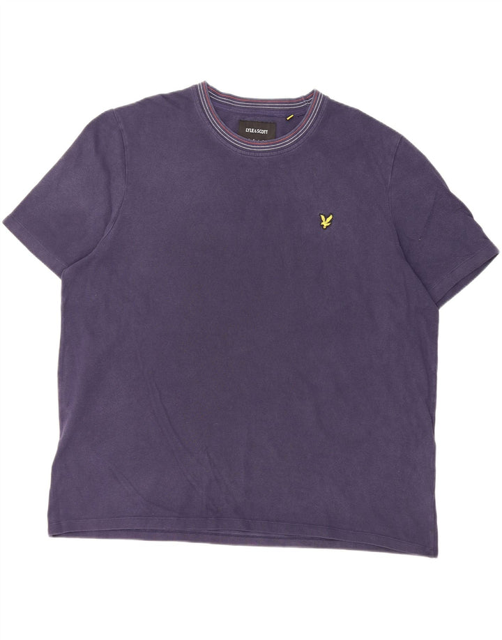 Lyle & Scott Herren T-Shirt Top 2XL Marineblau Baumwolle