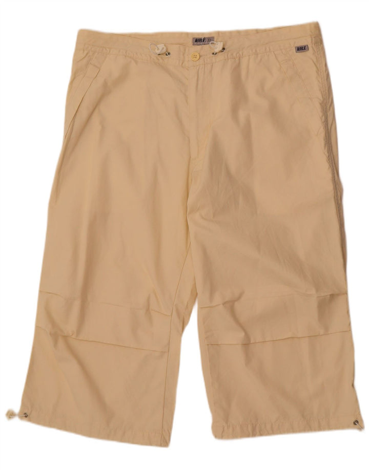 Rifle Herren Bermudashorts 2XL W38 Beige Baumwolle