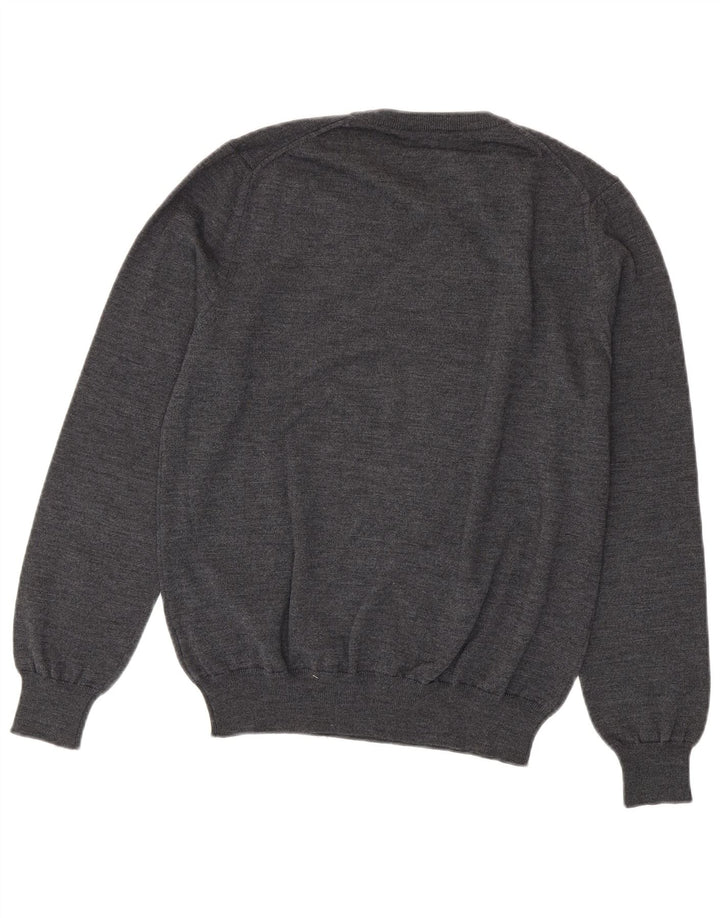 Calvin Klein Jeans Damen-Pullover mit Rundhalsausschnitt, Gr. 16, Grau