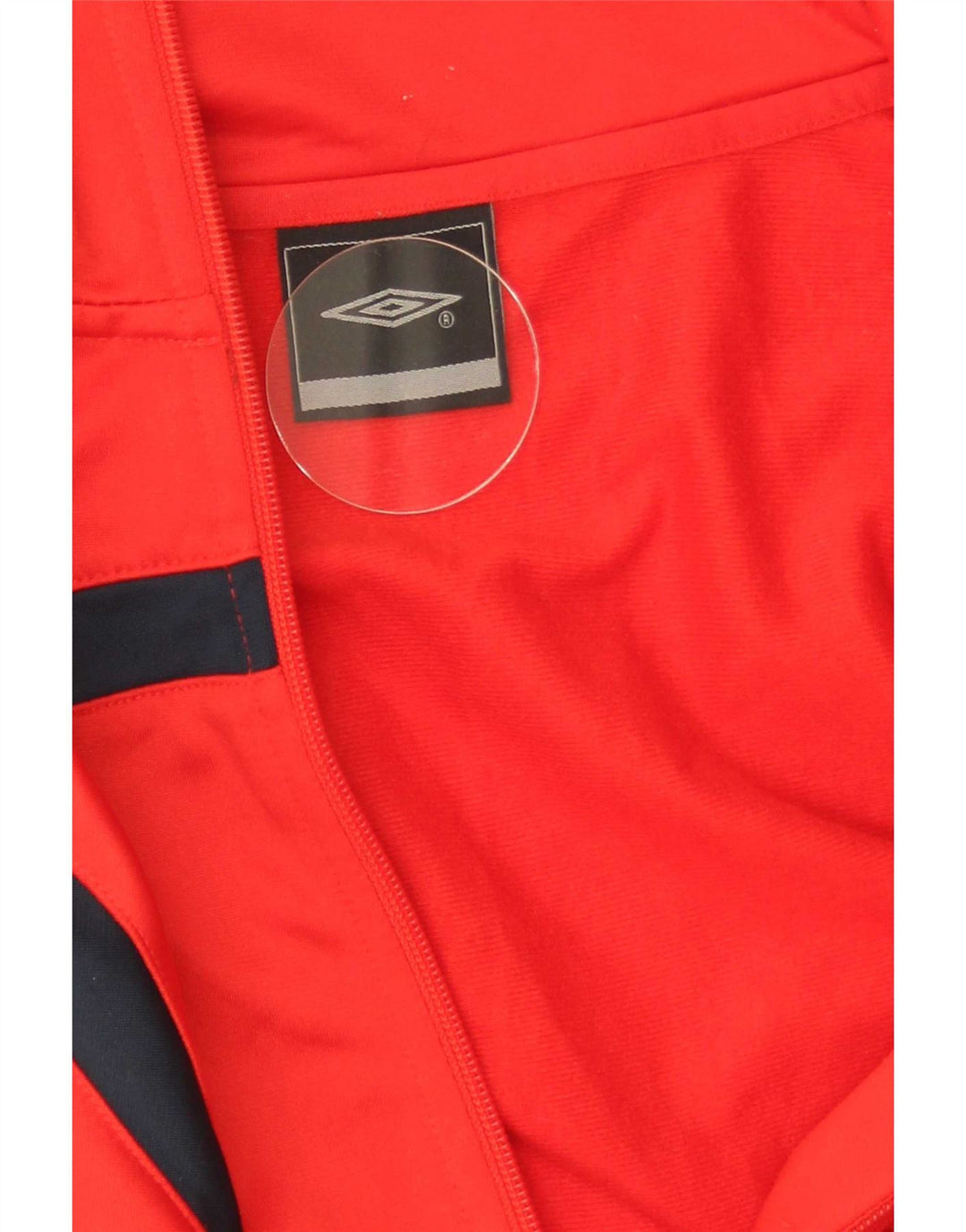 Umbro Herren-Trainingsanzug-Oberteil, Jacke, XL, rotes Farbblock-Polyester