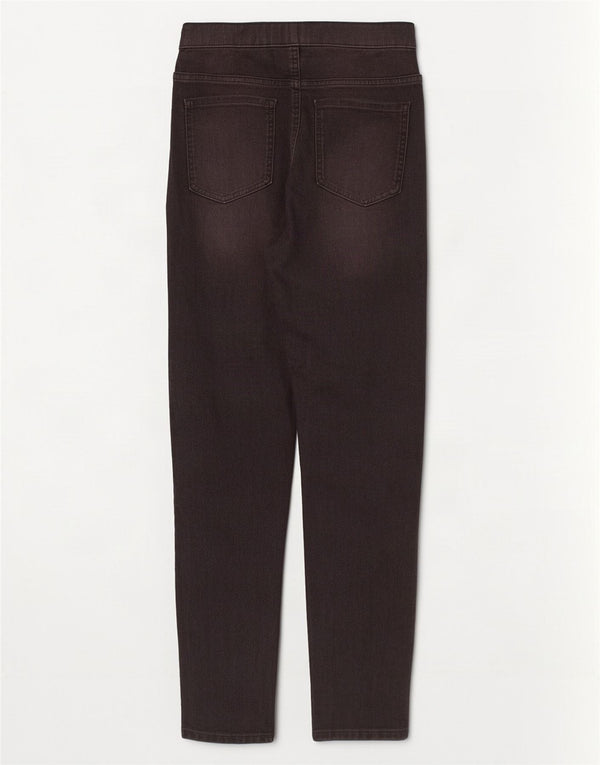 Marks & Spencer Damen Jegging-Jeans UK 12 Medium W28 L28 Graue Baumwolle