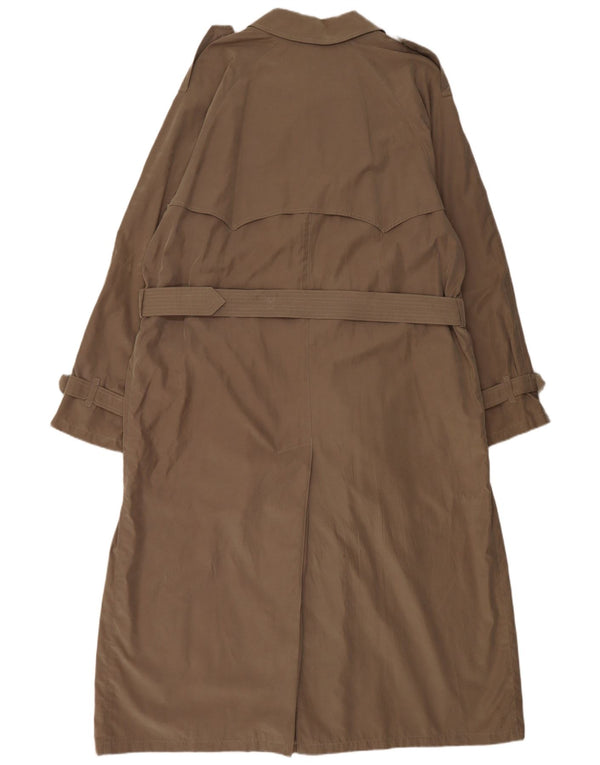 Hugo Boss Damen Trenchcoat IT 52 2XL Graue Baumwolle