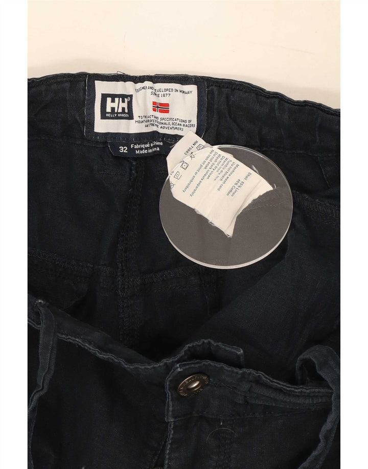 Helly Hansen Gerade Damenhose W32 L31 Marineblaues Leinen