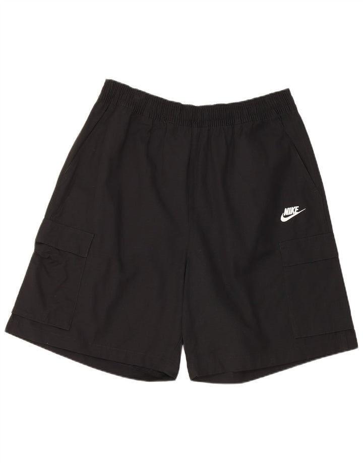 Nike Herren Cargo-Shorts, Größe L, W34, schwarze Baumwolle