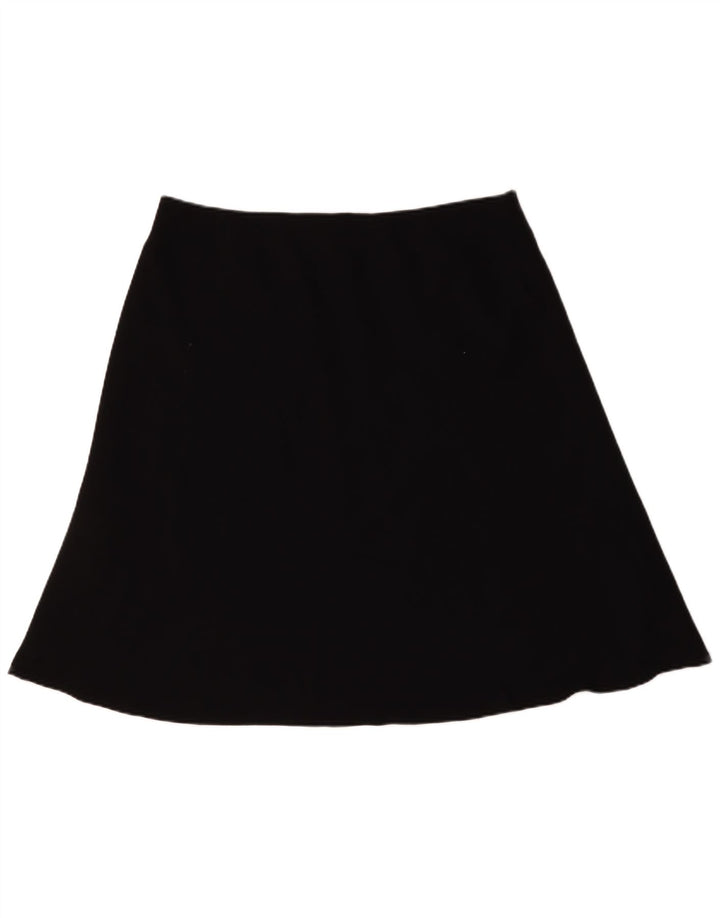 Marks & Spencer Damen A-Linienrock UK 18 XL W38 Schwarz Polyester