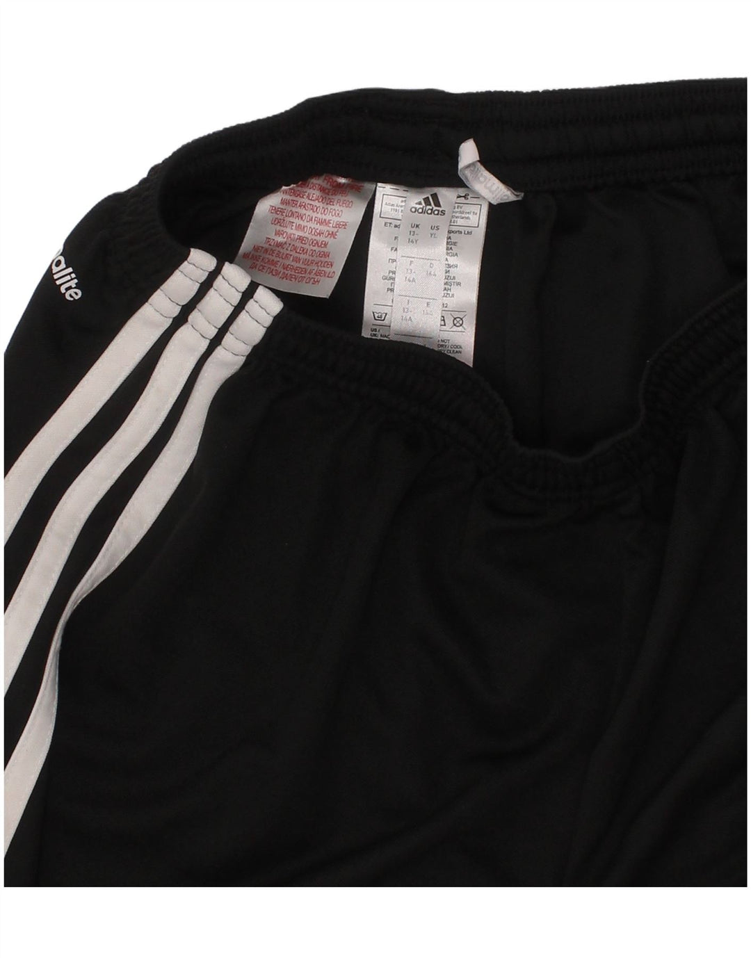 Adidas Jungen Climalite Sport Shorts 13-14 Jahre Schwarz Polyester Sport
