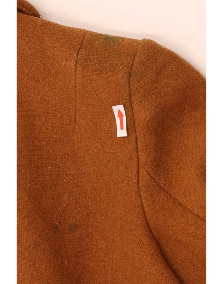 Zara Damen Trafaluc Mantel UK 10 Small Braune Wolle