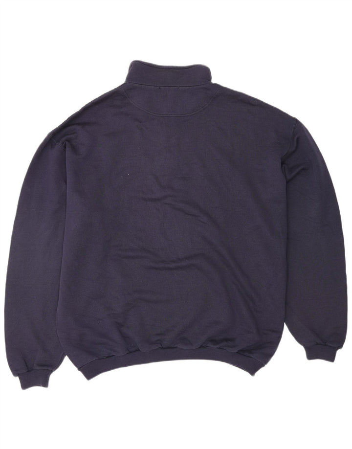 SERGIO TACCHINI Herren-Sweatshirt mit grafischem Reißverschluss, XL, Marineblau