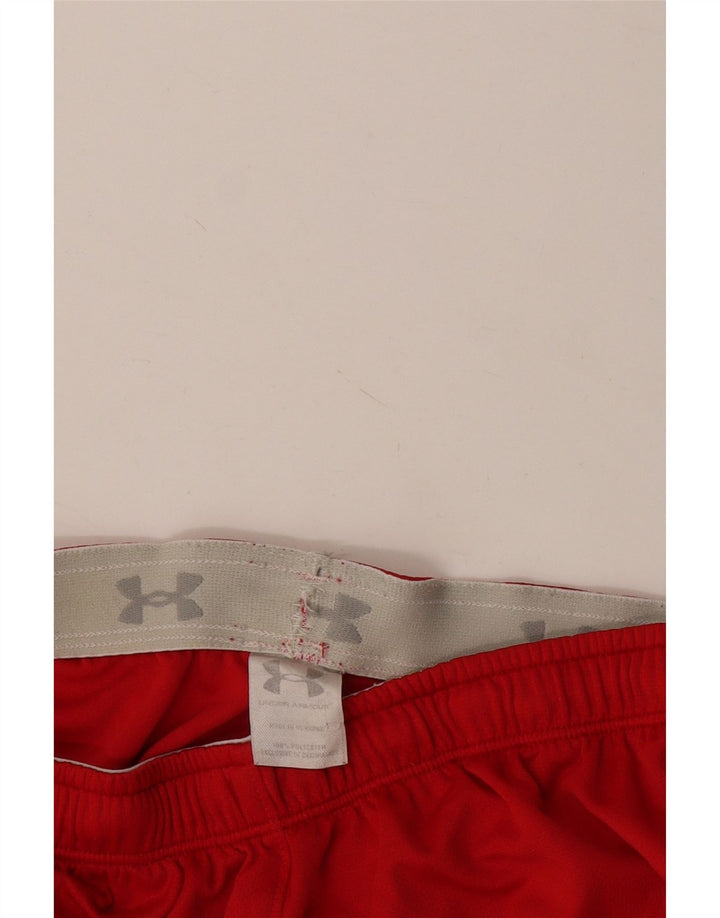 Under Armour Herren-Sportshorts aus mittelrotem Colourblock-Polyester