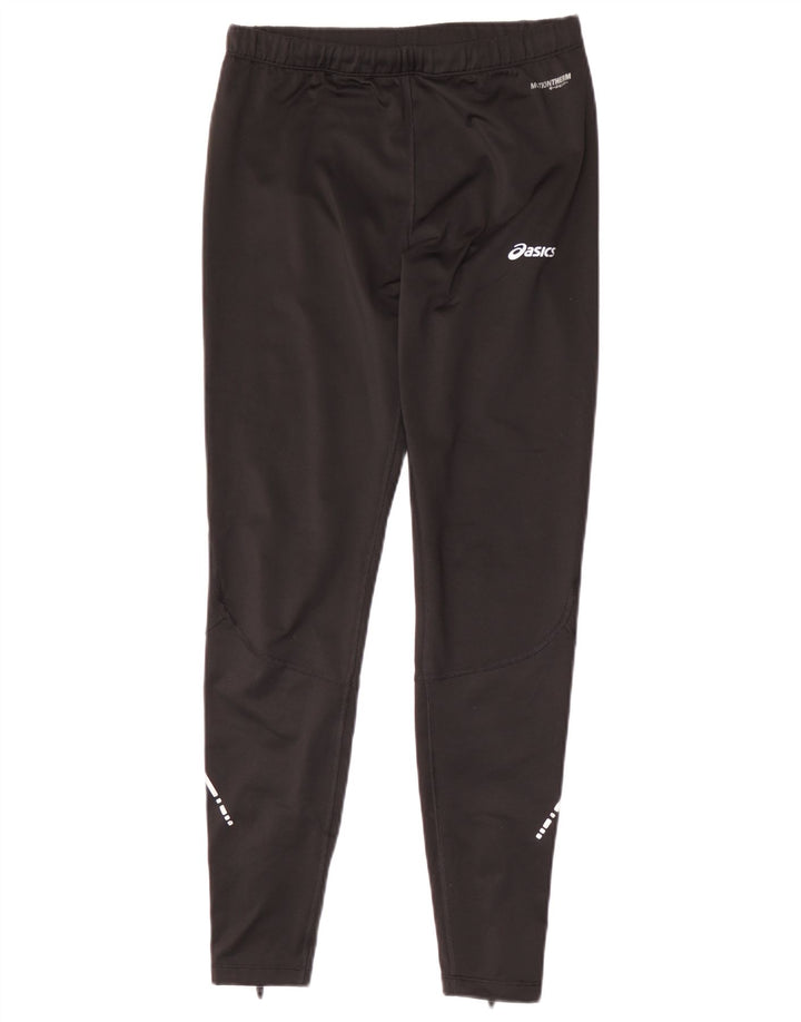 Asics Jungen-Trainingshose, 13–14 Jahre, mittelgroß, schwarzes Polyester