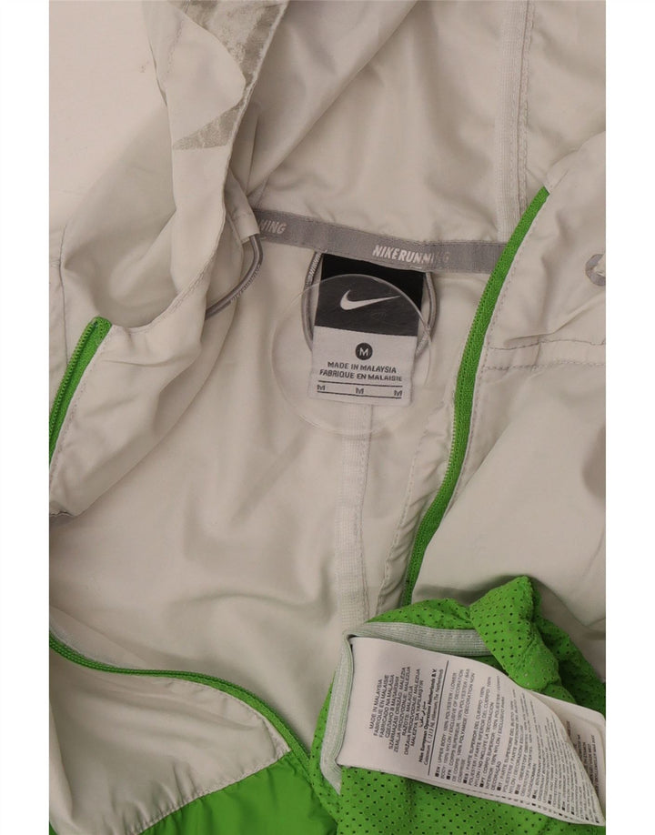 Nike Damen-Trainingsanzug mit Kapuze, Top-Jacke, UK 14, mittelweiß, Farbblock