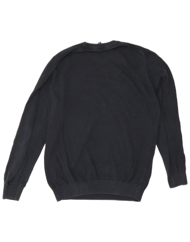 Barbour Herren-Pullover mit Rundhalsausschnitt, mittlere marineblaue Baumwolle