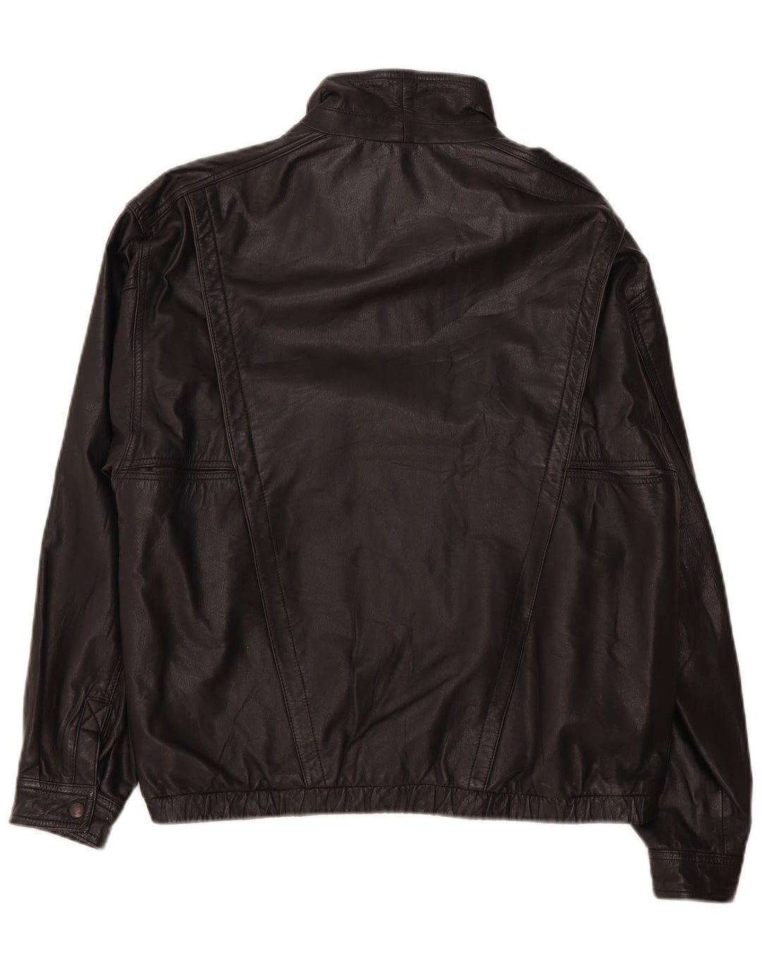 Vintage Herren Lederjacke UK 38 Medium Schwarz