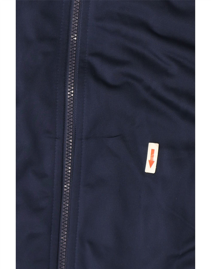 Asics Herren-Trainingsanzug, Top-Jacke, klein, marineblau, Polyester