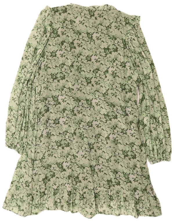 Paris Atelier & Other Stories Womens Robe Dress EU 42 Large Green Viscose