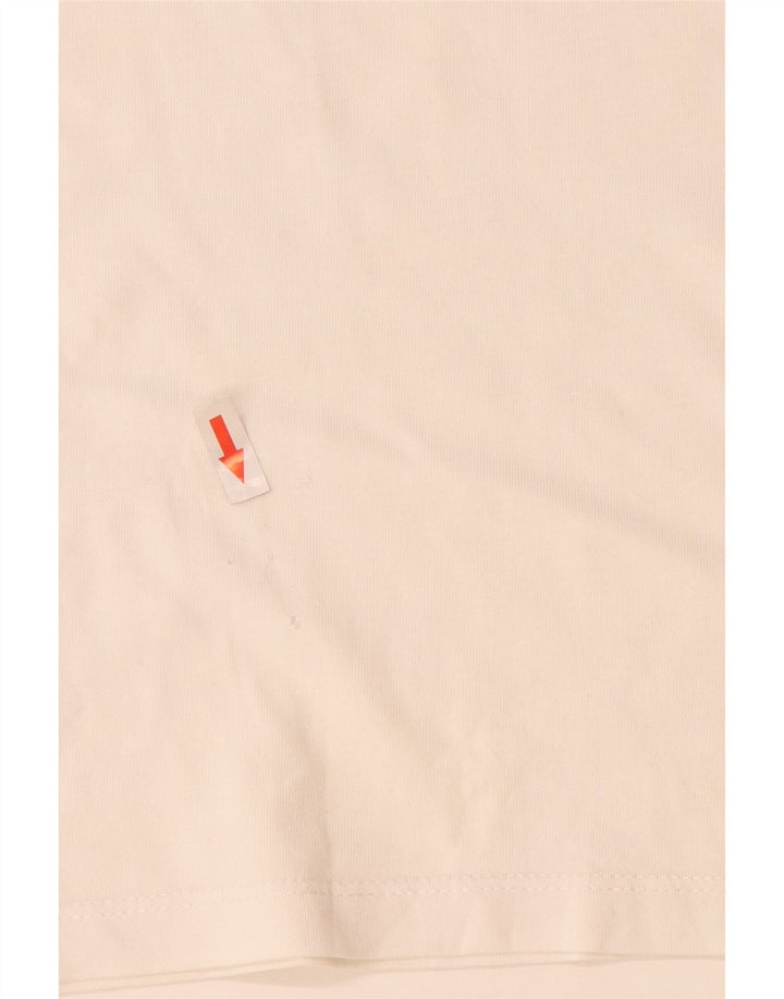Timberland Herren-T-Shirt mit Grafik, groß, aus weißer Baumwolle