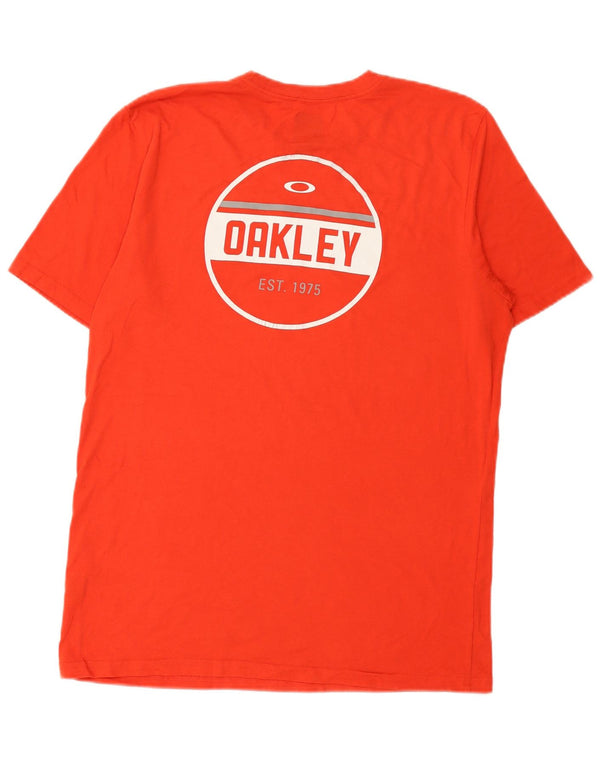 Oakley Herren-T-Shirt mit normaler Passform, Grafik, Größe L, Rot