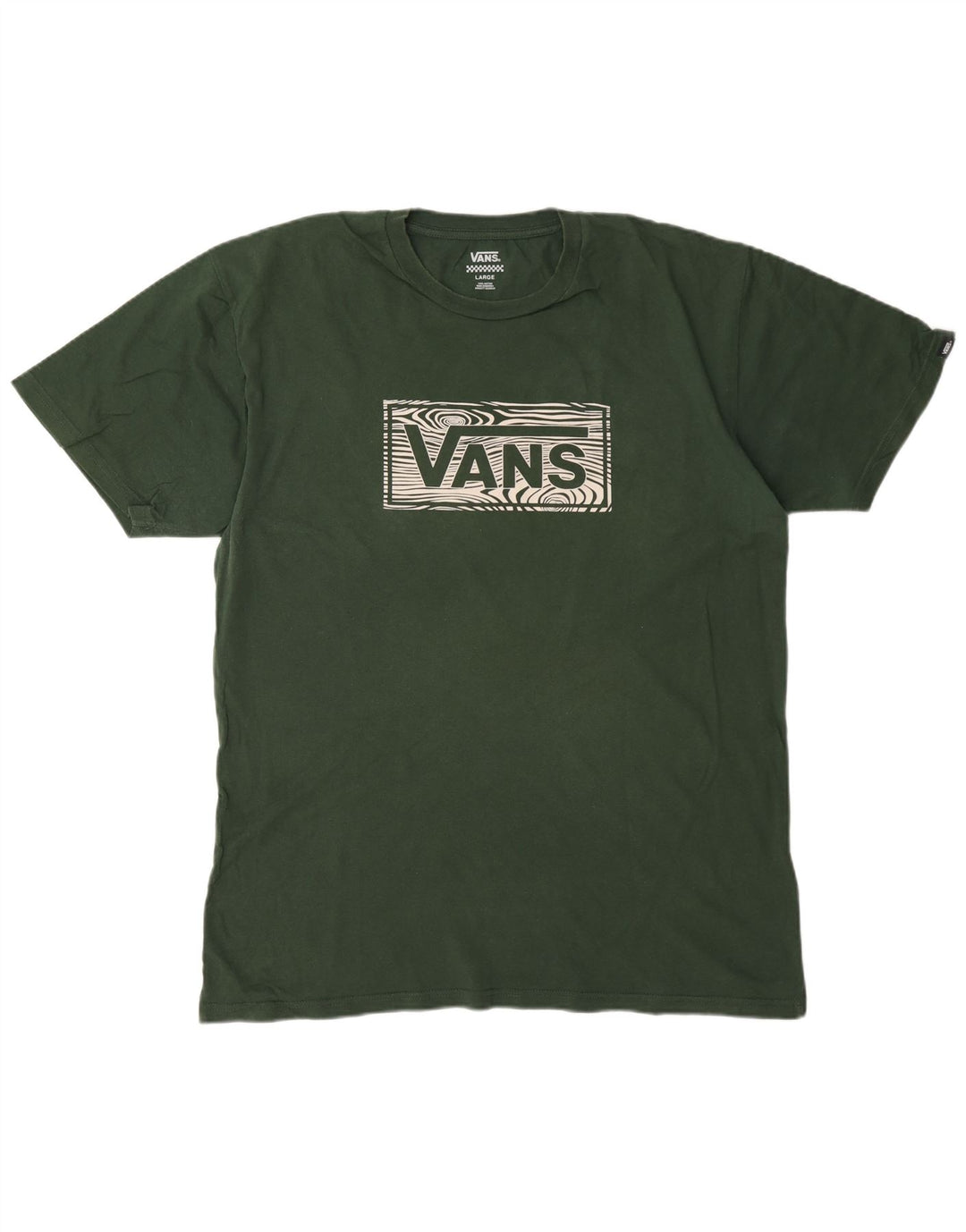 Vans Herren-T-Shirt mit Grafik, Größe L, Grün, Baumwolle