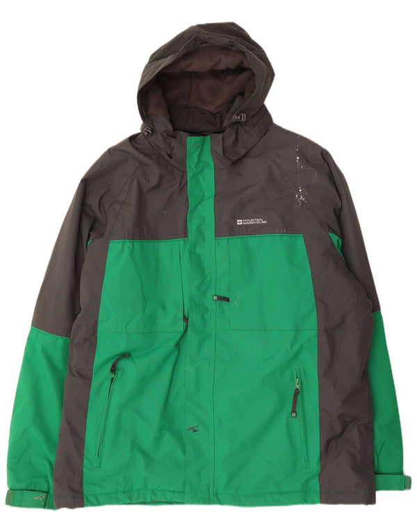 Mountain Warehouse Herren-Windbreaker-Jacke, UK 44 2XL, grüner Farbblock