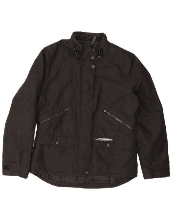 Levi's Damen Übergroße Windjacke UK 10 Small Schwarz Polyester