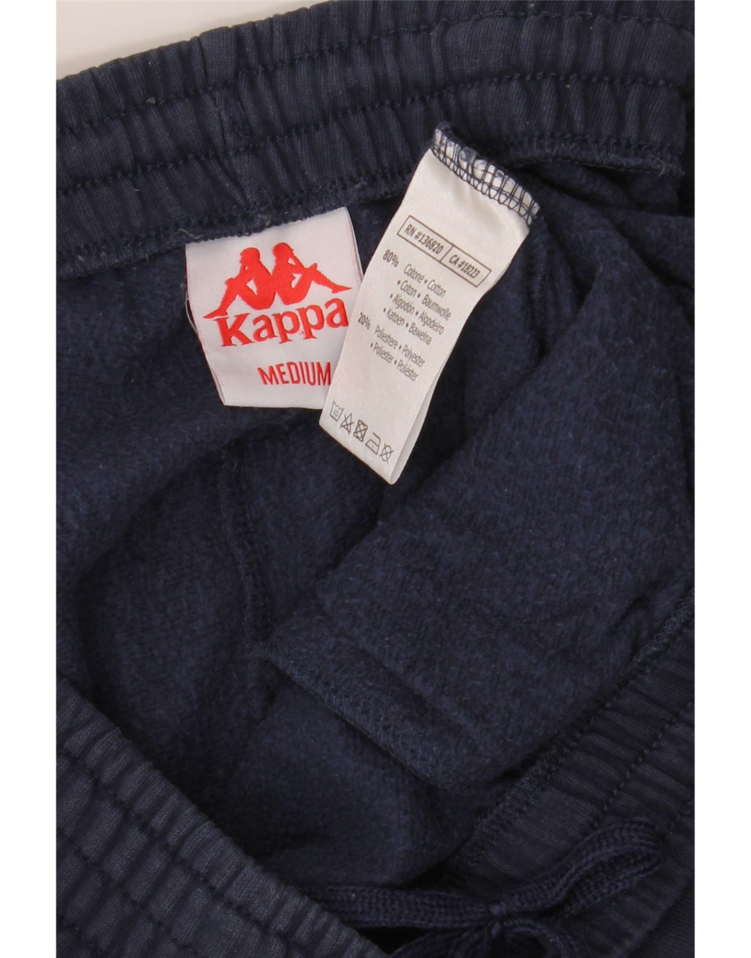 Kappa Herren-Trainingshose, Jogginghose, mittelmarineblaue Baumwolle