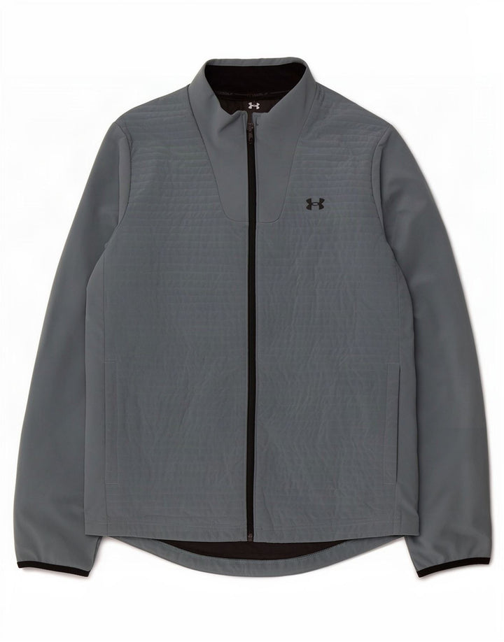 Under Armour Herren Cold Gear Trainingsanzug-Oberjacke, großes graues Polyester