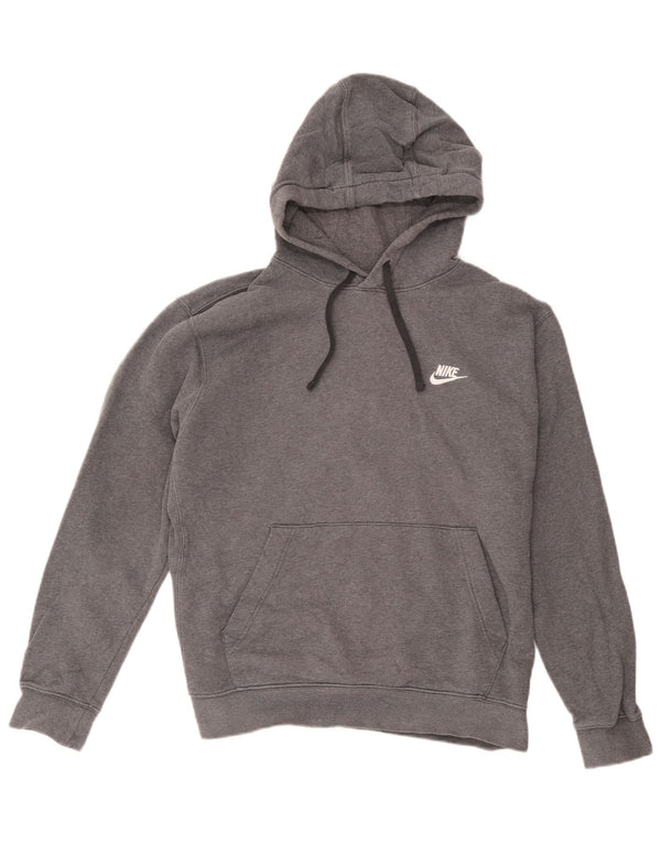 Nike Damen Kapuzenpullover UK 16 Large Graue Baumwolle