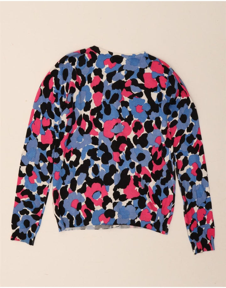 Marks & Spencer Damen-Cardigan-Pullover, Gr. 8, klein, mehrfarbig, mit Blumenmuster