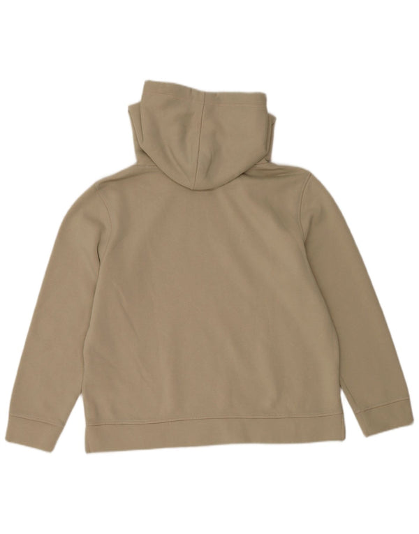 Tommy Hilfiger Damen Graphic Hoodie Pullover UK 16 Large Beige Baumwolle