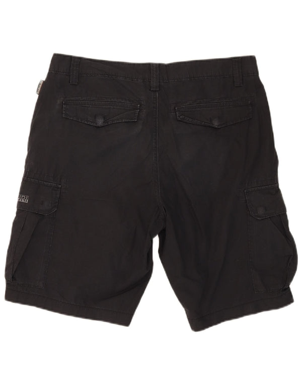 Napapijri Herren Geographic Cargo Shorts W33 Medium Marineblau Baumwolle