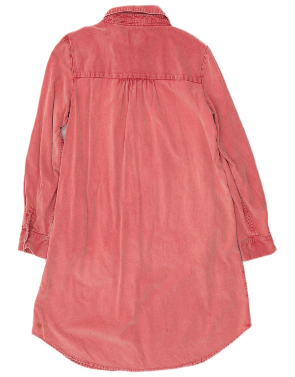 Fat Face Womens Corduroy Shirt Dress UK 12 Medium Red Cotton