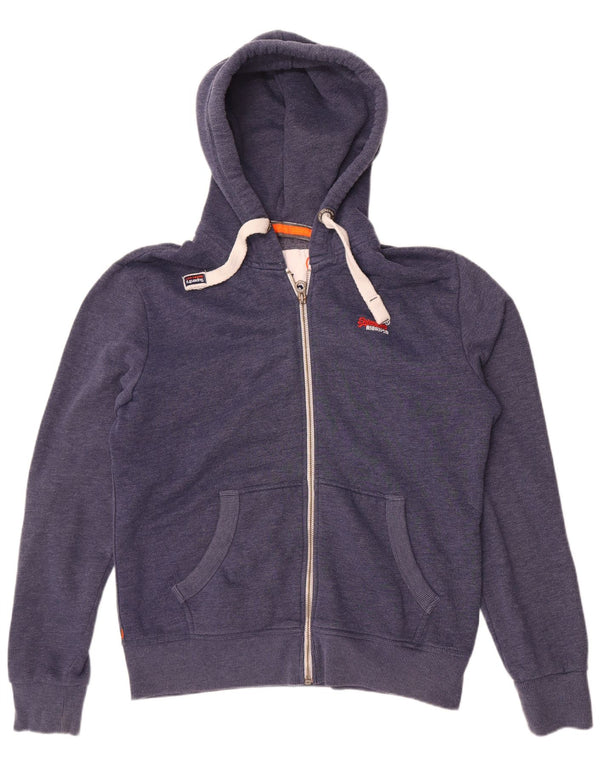Superdry Herren-Kapuzenpullover mit Reißverschluss, 2XL, Marineblau, Baumwolle