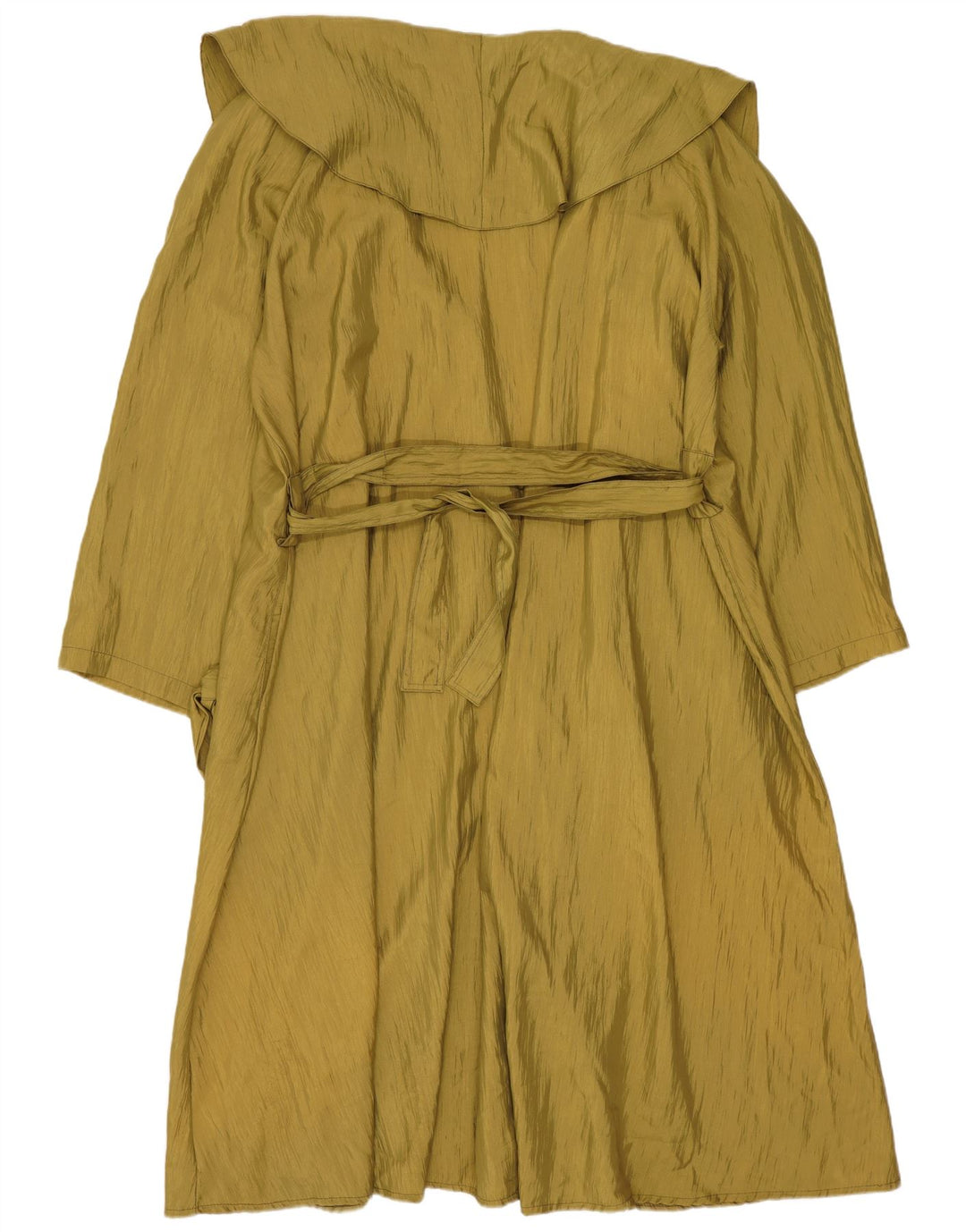 Vintage Damen Übergroßer Mantel UK 14 Medium Khaki Polyester